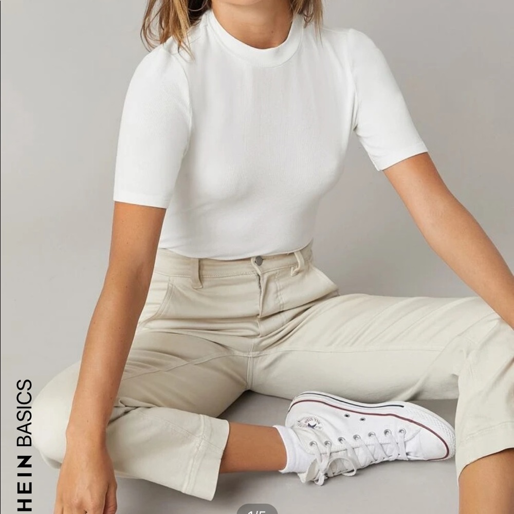 SHEIN white basic top